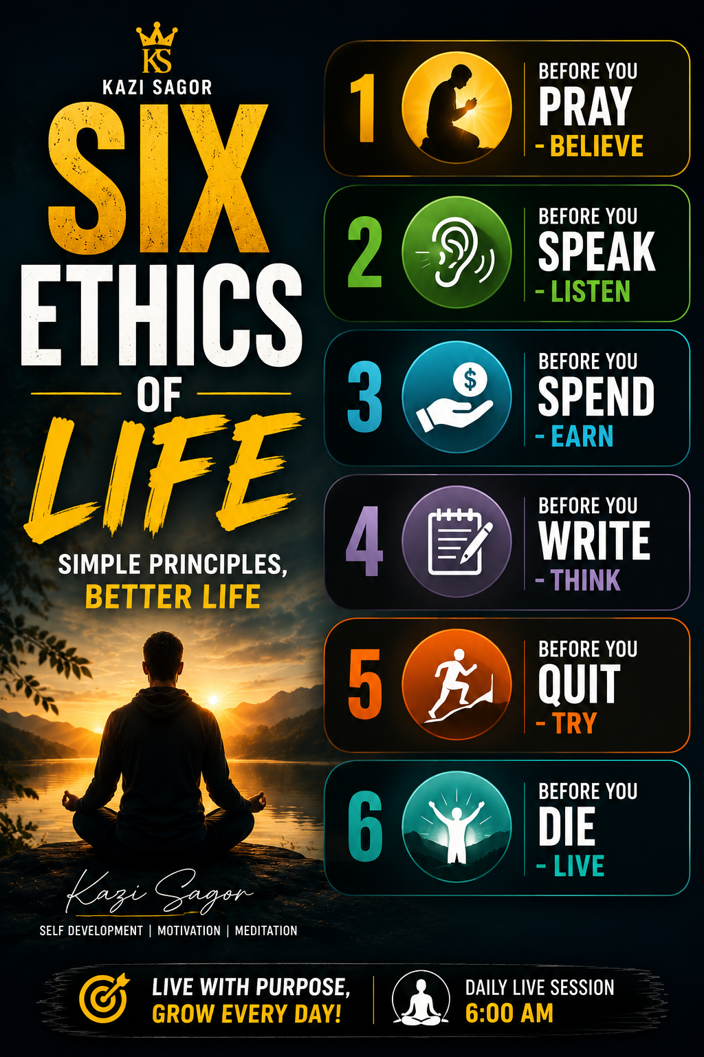 Six Ethics of Life